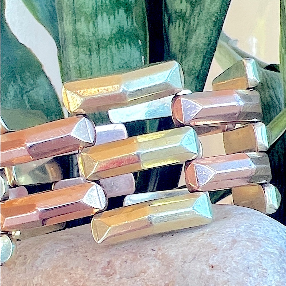 14 karat gold tank  Bracelet